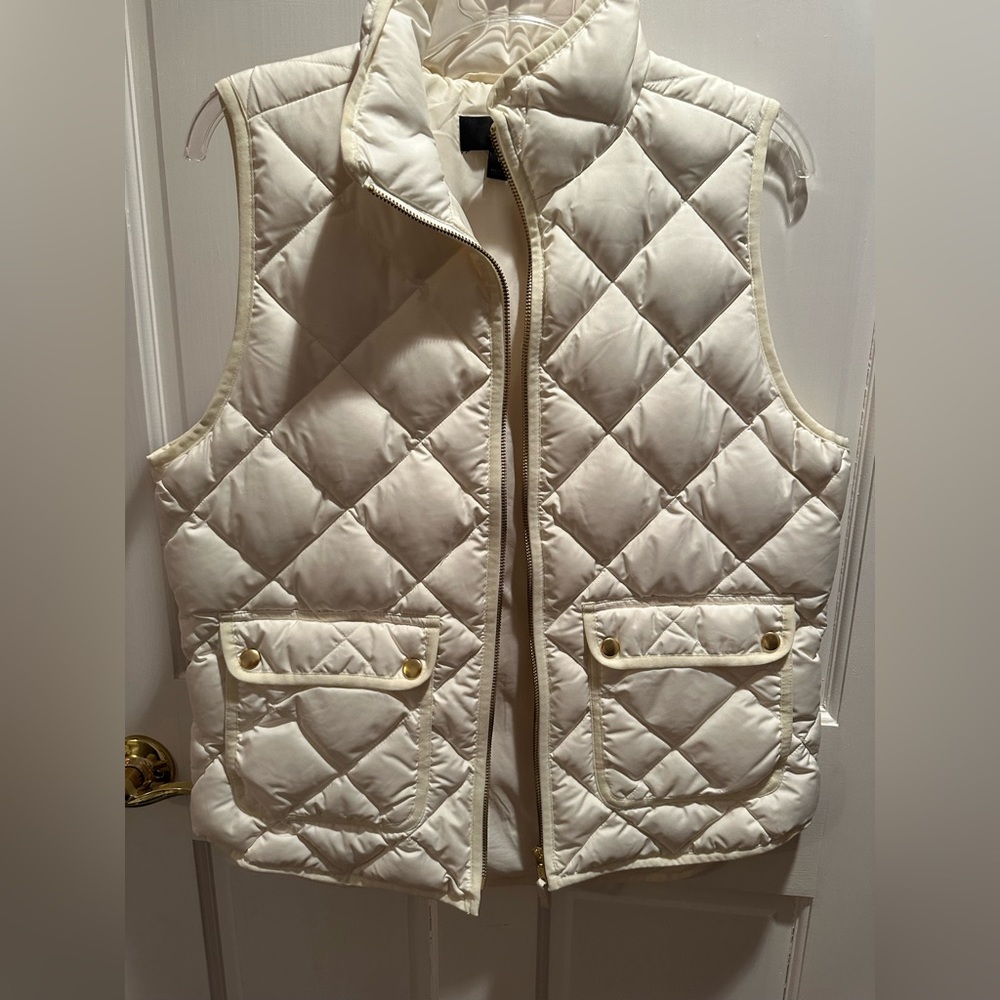 J. Crew cream/white vest